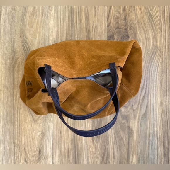 Mark and Graham Brown Suede Leather Boho Bag NWOT - Picture 5 of 7